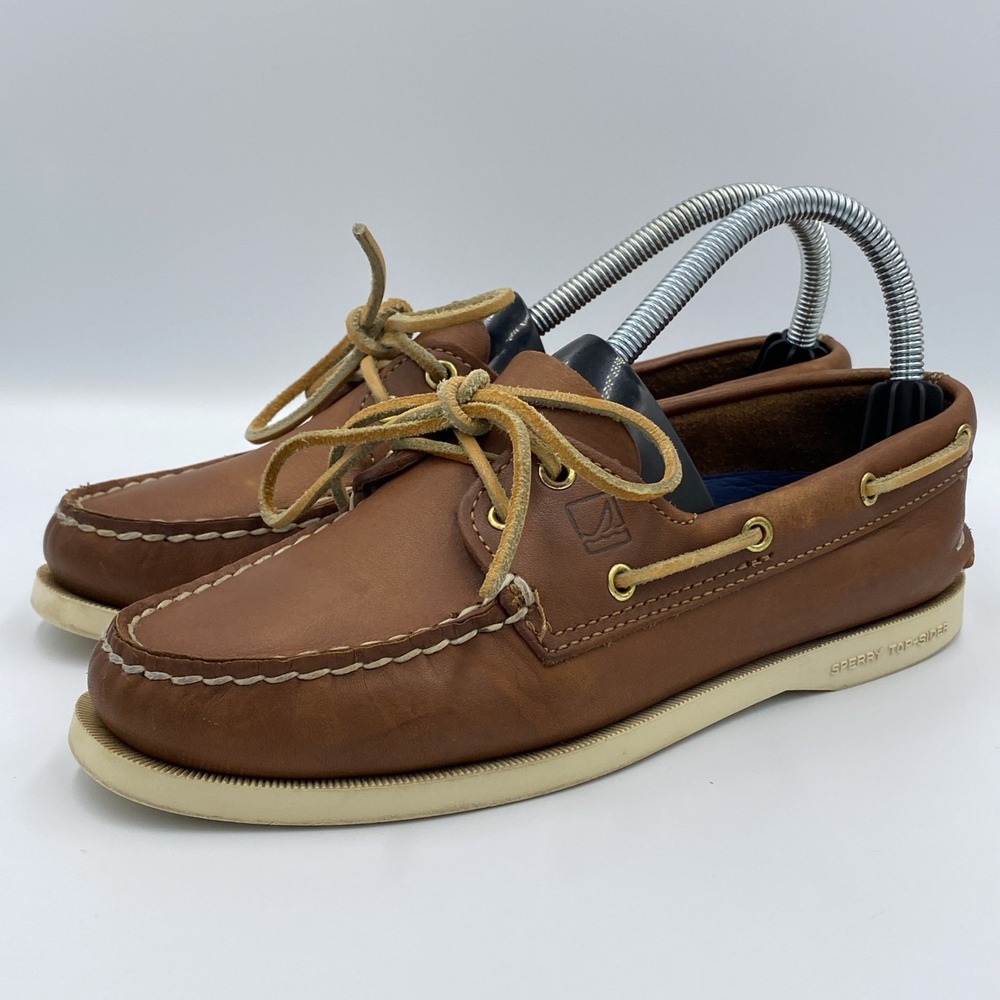 Sperry Top-Sider Angelfish Women's 7 M Brown Tan Leather Boat Shoes 9195025